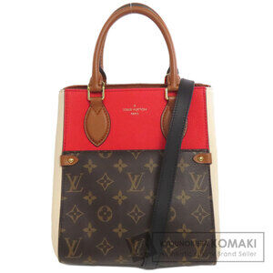 Louis Vuitton Fold Tote Handbag Monogram Canvas Calf Leather